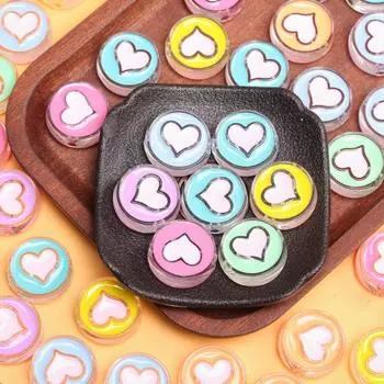 4 шт. прозрачные акриловые свободные бусины для самостоятельного изготовления ювелирных изделий ожерелье браслет кулон 18*24mm Strawberry разноцветный