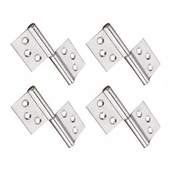 4 шт. Пружинная дверная петля из нержавеющей стали, съемная фурнитура, петли для ящиков шкафов, съемный доводчик для передних дверей