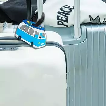 4 шт. ПВХ мягкие пластиковые багажные бирки с мультяшным дизайном посадочный талон обложка прочные дорожные аксессуары 4pcs