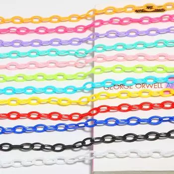 4 шт. яркие цвета, акриловая модная цепочка для солнцезащитных очков, цепочка для изготовления ювелирных изделий своими руками, браслет, цепочки для очков, аксессуары чёрный
