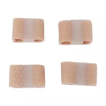 4 шт. Растяжитель для пальцев ног с 2 петлями, эластичные разделители для коррекции косточки большого пальца стопы для перекрытия L