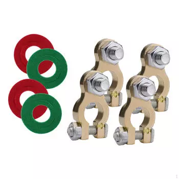 4 шт., разъем для автомобильного аккумулятора, разъем M8, концы кабеля, круглый зажим для автомобиля 12 В