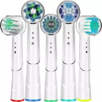 4 шт. различные модели насадок для зубных щеток с сменными колпачками для насадок для зубных щеток Oral B, подходят для Advance Power/Pro Health/Triumph Model 05 Standard