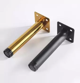 4 шт. регулируемые металлические ножки для мебели для ТВ-шкафа, шкафа, кофе, чая, барного стула, высота ног 10/12/13/15/17/18 см с винтом Black 10cm