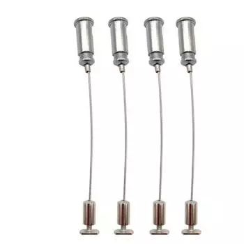 4 шт. Регулируемый комплект подвесных тросов для светодиодных панелей и потолочных светильников с решением для подвешивания на стальной проволоке для ежедневного использования