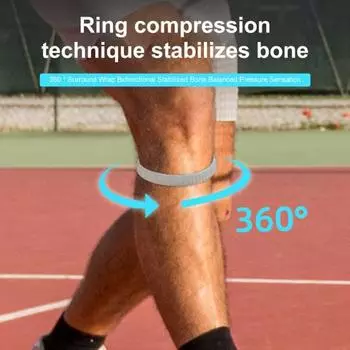 4 шт., ремень для поддержки сухожилия надколенника, силиконовый ремень для фиксации колена, для облегчения боли, нескользящий бандаж для фиксации коленной чашечки для бега, баскетбола, волейбола, походов A серый