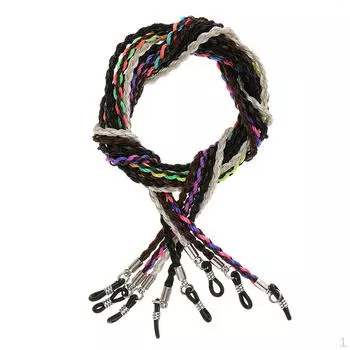 4 шт., ремешок для очков из искусственной кожи, цепочка для очков, солнцезащитные очки, держатель шнура на шею, ремешок на шейный ремень