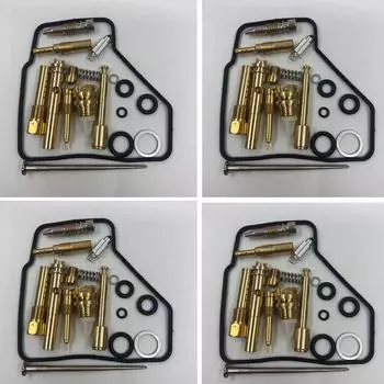 4 шт. Ремкомплект карбюратора с жиклером, игольчатым клапаном и поплавком для Honda VFR400R NC30