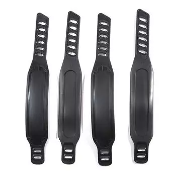 4 шт. ремни для велотренажера, регулируемая длина, ремни для педалей велосипеда, универсальные для более стационарного велоспорта, фиксирующие ленты для фитнеса 4PCS