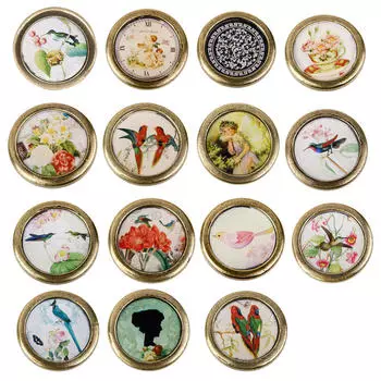 4 шт., ретро мини-маленькие ручки для ящиков, винтажная ручка, бронзовый ящик, мебельные ручки из цинкового сплава, ручки для шкафов и ящиков 01