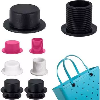 4 шт. резиновые колпачки для винтов сумок Bogg, заклепки для ремонта заклепок, кнопки, пряжки для женщин чёрный
