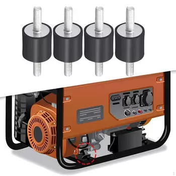 4 шт. резиновые шпильки для крепления амортизатора M5 с двойным винтом, антивибрационный изолятор