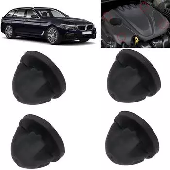 4 шт. резиновые втулки крышки двигателя автомобиля, упор для амортизатора для BMW 1 2 3 4 5 6 7 серии X1 X2 X3 X4 X6 Z4 OE# 11127614138