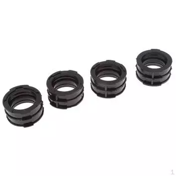 4 шт., резиновый адаптер впускного интерфейса карбюратора мотоцикла для