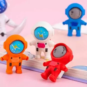 4 шт., резиновый ластик с милым астронавтом для детей, новинка, канцелярские принадлежности, офисные школьные принадлежности