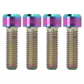 4 шт. RISK M6 X 20 мм для горного велосипеда, фиксированный винт, титановый сплав, шатуны для велосипеда, винт, диск