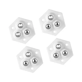 4 шт. Ролики для бытовой техники Самоклеящиеся колесики Колесо Липкие поворотные ролики Шкив Универсальные колеса Маленький слайдер для бытовой техники