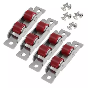 4 шт. ролики для раздвижных окон и дверей с винтами, ролики для раздвижных окон, ролики для стеклянных дверей, фурнитура для дверей