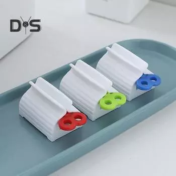 4 шт. роликовый выдавливатель зубной пасты прочная конструкция компактный дизайн портативный простой в использовании ручной выдавливатель зубной пасты зелёный