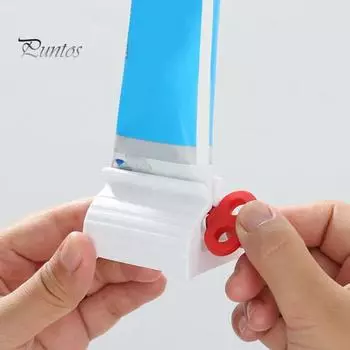 4 шт. роликовый выдавливатель зубной пасты прочная конструкция компактный дизайн портативный простой в использовании ручной выдавливатель зубной пасты зелёный