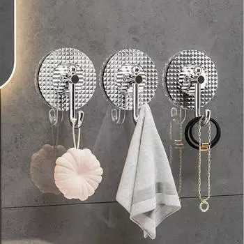 4 шт., роскошные настенные крючки, самоклеящиеся крючки для ванной комнаты и кухни, вешалка для полотенец без пробивания, вешалка для пальто, дверная задняя сумка для ключей, крючки для домашнего декора 4pcs зелёный