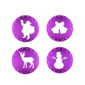 4 шт. рождественская форма для вырубки торта с изображением лося, тиснение, рождественская печать, штамп, инструмент для выпечки, кухонные инструменты для декорирования, бар