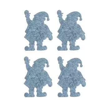 4 шт. рождественские держатели для столовых приборов, чехлы для столовых приборов с рисунком из мультфильмов, тканевые карманы для ложек, декор для праздничного стола, ресторана, отеля красный