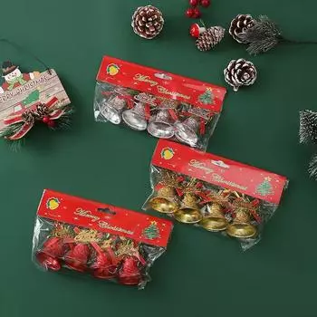 4 шт. рождественские колокольчики украшения елочные подвески веселое рождественское украшение для дома новогодние принадлежности для вечеринки красный