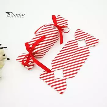 4 шт. рождественские коробки для конфет, украшения, печенья, выпечки, сладостей, коробки с лентой, праздничная упаковочная бумага для подарков на вечеринку A