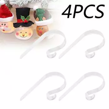 4 шт., рождественский держатель для чулок, крючки для каминной вешалки, регулируемый металлический крючок для чулок для вечеринки, Крис