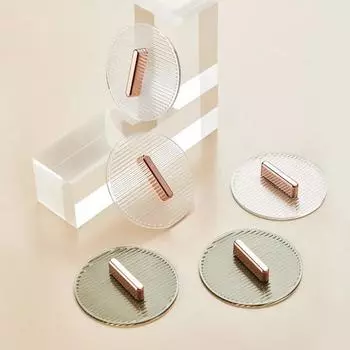 4 шт. ручки для ящиков, прозрачные самоклеящиеся без перфорации, отличная липкость, съемные сменные ручки с гладкими краями, ручки для шкафа, мебели зелёный