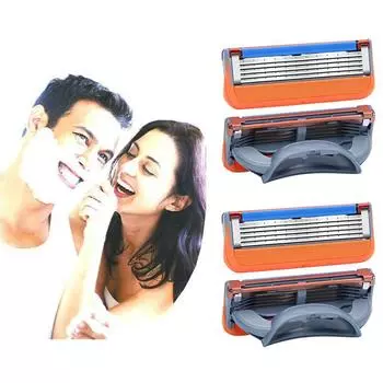 4 шт., ручное бритье, мужские бритвы, лезвие, безопасная бритвенная головка, простой в использовании уход за лицом