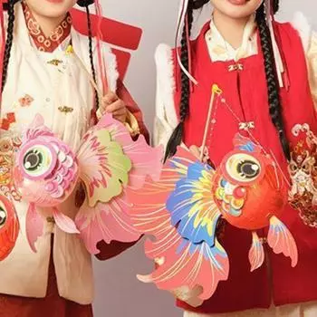 4 шт. Ручной фонарь для золотых рыбок, китайский традиционный фонарь для золотых рыбок, набор для самостоятельной сборки D