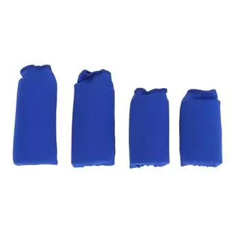 4 шт., рукава для пальцев с льдом, горячие и холодные компрессы, облегчение дискомфорта, мягкие гелевые компрессионные рукава для пальцев синий