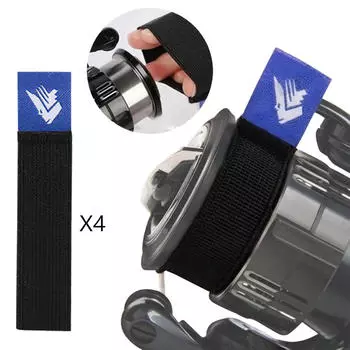 4 шт., рыболовная катушка, застежка на ремень, эластичное нейлоновое оборудование, снасти, инструменты, катушка 3x1.5cm