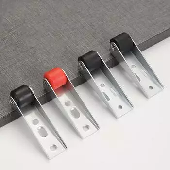 4 шт. с винтами мебель длинный кронштейн четыре отверстия пластик + железо Hardweare направляющие колеса аксессуары