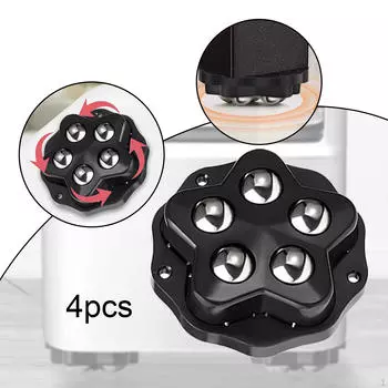 4 шт. Самоклеящееся колесо, Вращающееся, Колесо, Универсальные колеса Ролик для инструмента