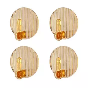 4 шт. самоклеящиеся крючки без сверления прочные самоклеящиеся крючки для полотенец для ванной комнаты душа кухни янтарь