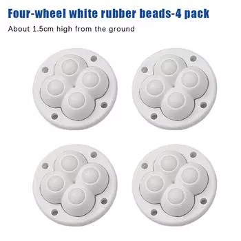 4 шт. самоклеящиеся шариковые универсальные колеса для мебели скрытые нижние ролики вращающиеся ролики бытовые аксессуары as the picture