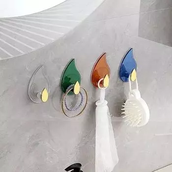4 шт. самоклеящийся настенный крючок для двери ванной комнаты, настенный крючок, вешалка, не оставляющая следов, кухонный крючок, бытовые настенные крючки для полотенец