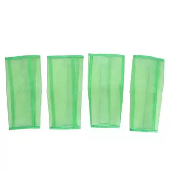 4 шт. сапоги для ног лошади, дышащие сетчатые сапоги для защиты ног лошади, защитные обертывания для копыт зелёный