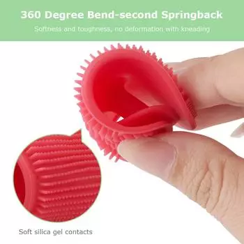 4 шт. щетка для лица силиконовая очищающая подушечка для удаления пор и прыщей щетка для лица 4PCS разноцветный