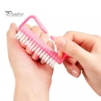 4 шт. щетки для чистки ногтей, мягкая щетина, ручка, скребок для ногтей, скребок для ногтей, маникюрные инструменты, набор скрабовых кистей, щетка для чистки ногтей B