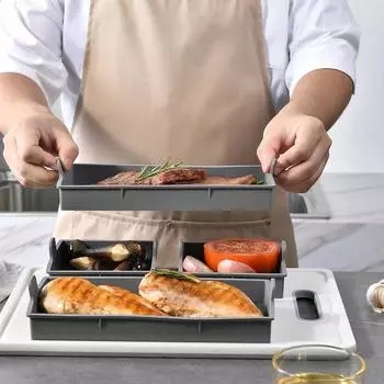 4 шт. серые силиконовые вкладыши для фритюрницы многоразовые силиконовые корзины для фритюрницы безопасная для пищевых продуктов антипригарная фритюрница посуда для выпечки кухонные принадлежности