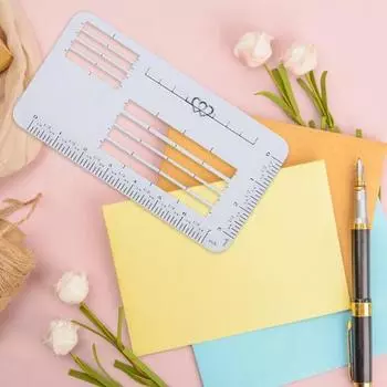 4 шт. шаблоны конвертов, руководство по адресации конвертов, легкие портативные трафареты для самостоятельной каллиграфии, линейка направляющих, набор шаблонов трафаретов 4pcs