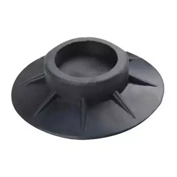 4 шт. шайба, нескользящие подушечки, универсальный бесшумный дизайн с канавками, водонепроницаемые, влагостойкие, амортизирующие, натуральный каучук, подушечки для ног для стиральной машины чёрный