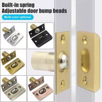 4 шт. шариковые дверные защелки для шкафа, сменная шариковая защелка, дверная фурнитура из нержавеющей стали, двойной регулируемый сильный привод в дверной защелке для дверей кладовой