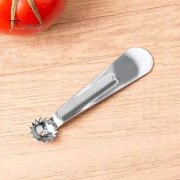 4 шт. Щипцы для фруктов с острыми зубьями из нержавеющей стали, инструмент для удаления сердцевины из клубники и помидоров, легкое удаление стеблей для мягких фруктов и овощей, кухонный гаджет 4pcs