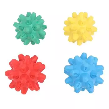 4 шт. шипастый массажный мяч для расслабления мышц TPR резиновый мягкий шипастый массажный ролик для шеи и плеч