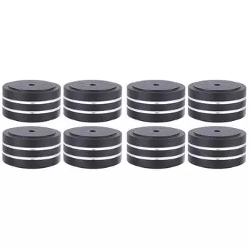 4 шт., шипы для динамиков HIFI, подставка для ног, подставка из алюминиевого сплава для динамиков ЦАП (черный)